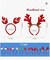 Christmas Headbands-8 Pack Assorted Design Headband Toppers Santa Headbands for Women Men Kids Holiday Christmas Party Costumes Accessories Favor Xmas Tree Santa Antler Reindeer Hat Santa Headbands for Women Men Kids Holiday Christmas Party Costumes
